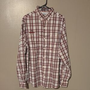 Columbia Super Tamiami Plaid Shirt‎ Georgia Bulldogs Mens Large